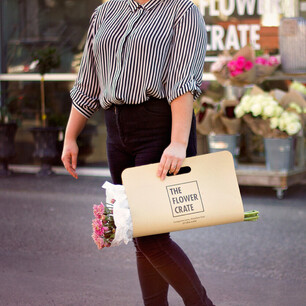 Flower Crate flower carrier packaging design