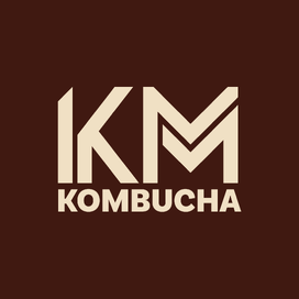 KM Kombucha logo design