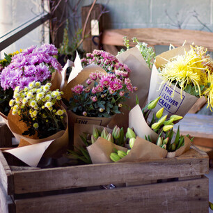 Business location photography for flower company