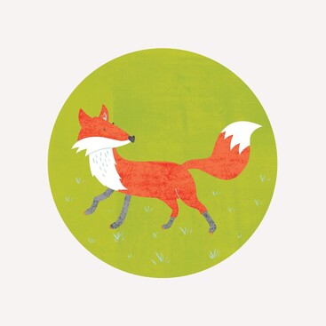 Digital illustration of a fox