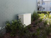 Air con cover in garden