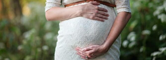 a pregnant woman