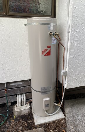Relocate Outdoors Hot Water Cylinder Replacement