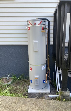 Relocate Outdoors Mains Pressure Hot Water Cylinder