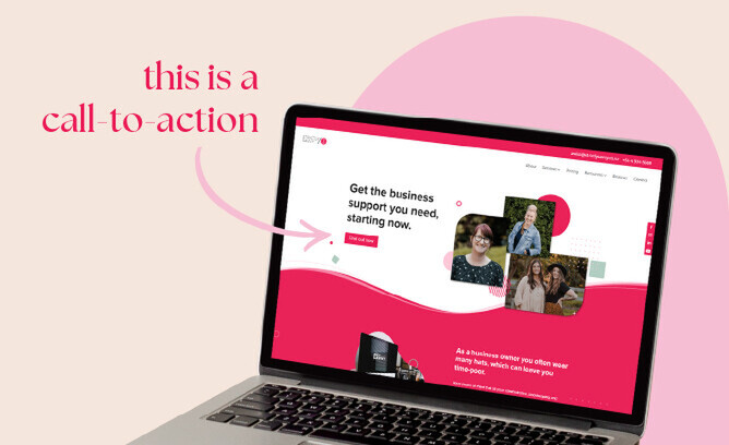 Call to action graphic