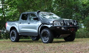 2019 Nissan Navara NP300 Featuring and ARB Summit Bar, KingOne ORCA 9,000LB Winch, Great White Driving Lights, ARB Side Rails & Steps, OME Suspension Lift, ARB Under Vehicle Protection Plate, Black Steel Wheels & Mickey Thompson ATZ P3 Tyres