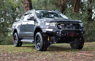 Featuring a Drivetech4x4 Rival Aluminium Bull Bar with LED Fog Lights & OME Suspension