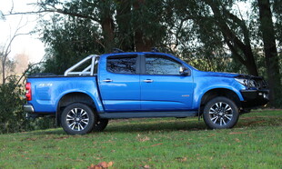 2019 Holden Colorado Featuring an ARB Summit Bar , KingOne Raptor Winch, OME Suspension Lift and Great White Spot Lights