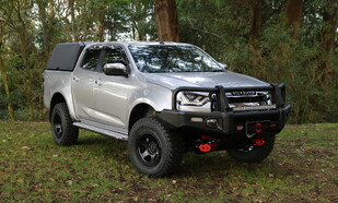 Featuring an ARB Summit Bull Bar, Revo Winch, Night Hawk 28" Lightbar, ARB Recovery Points, OME Suspension Upgrade, 310 CON 6 Method Wheels & Mickey Thompson ATZ P3 Tyres