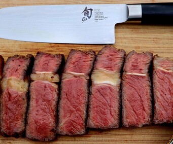 Smokin' Oak Barbecue - reverse seared steak