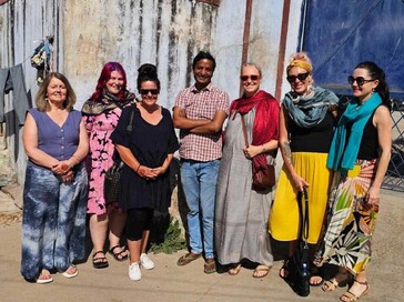 Travel Tours in India - Rebekah and her travel companions and clients