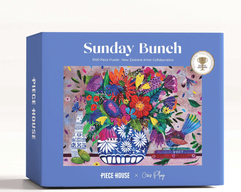 Sunday Bunch 1000 Piece Jigsaw Puzzle – colourful floral puzzle featuring fresh, vibrant artwork, ideal for weekend relaxation or as a thoughtful gift.