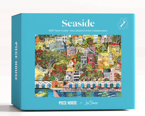 Seaside 1000 Piece Jigsaw Puzzle – beautifully illustrated ocean and coastal theme, calming design for puzzle lovers and families, perfect gift idea