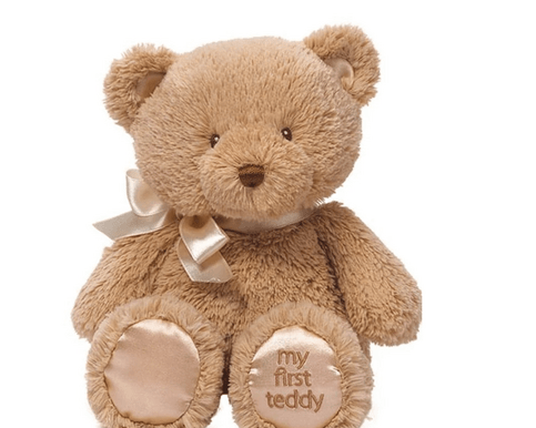 My First Teddy Tan 38 cm plush toy newborn gift Flowers by Joanne