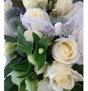 White Butterfly  Bouquet