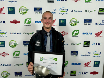 Quinn Hewlett - Dairy Trainee of the Year