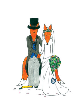 Bride and Groom Fox