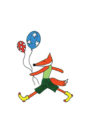 Fox & Balloons