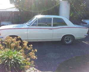 Pinstriping applied the length of the vehicle