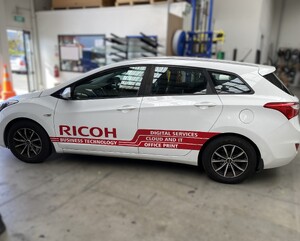 Ricoh vehicle Graphics for left side doors