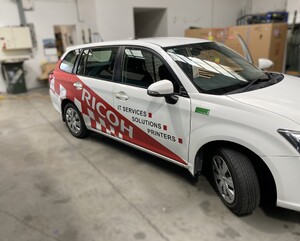 Ricoh vehicle Graphics, right side long shot