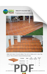 Natural Terracotta Bullnose Tiles