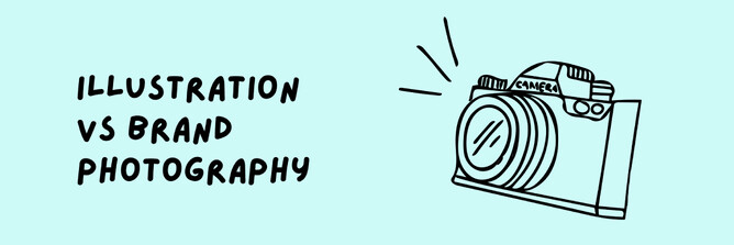 DSLR camera illustrated in black outline