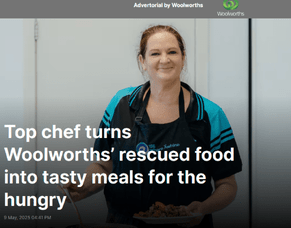 Top chef turns Woolworths&rsquo; rescued food into tasty meals for the hungry
