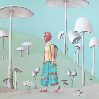 The Daydreamer - Hand Embellished Print Available