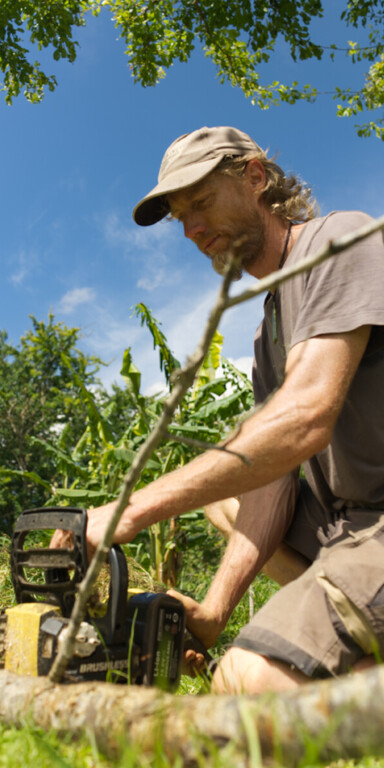 Sean sharing his years of permaculture wisdom