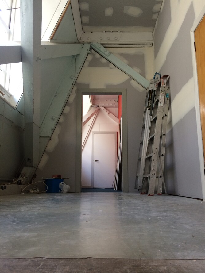 Kitchen under construction