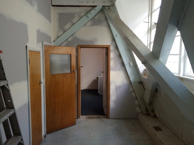 Kitchen under construction