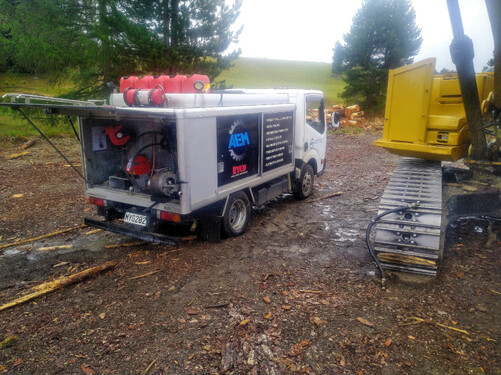 Dedicated Ryco hose truck for onsite hydraulic repairs, serving the Maniototo region.