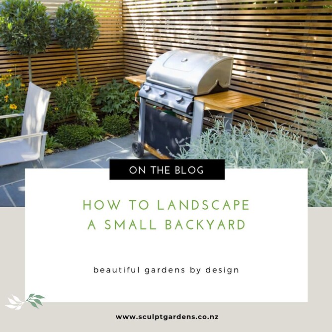 how to landscape a small backyard