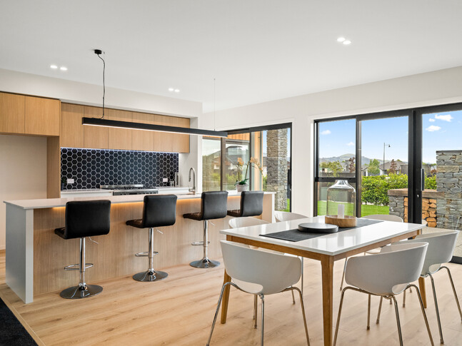 Living space image of Dundee Road townhouse development. MJW Homes. Dunedin, Otago. NZ.