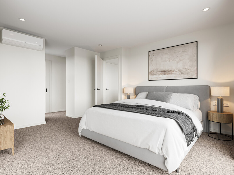 Bedroom image of Highgate Ridge  townhouse in Maori Hill by MJW Homes. Dunedin, Otago NZ