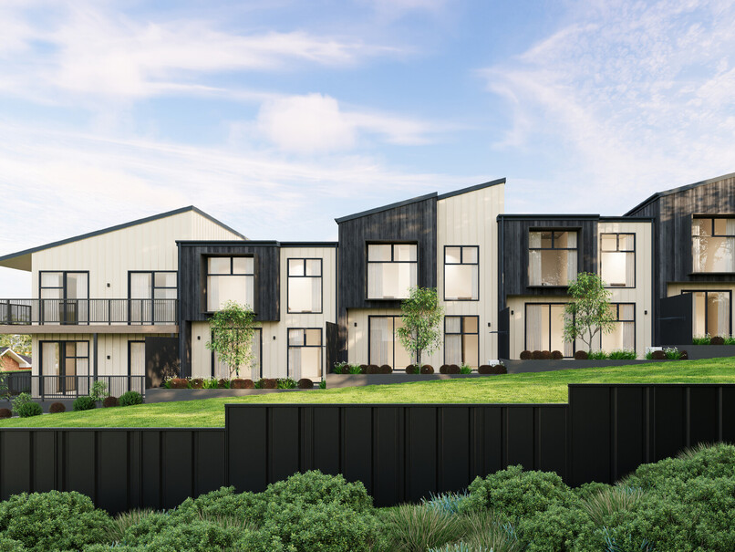 Image of Highgate Ridge, collection of townhouses in Maori Hill by MJW Homes. Dunedin, Otago NZ