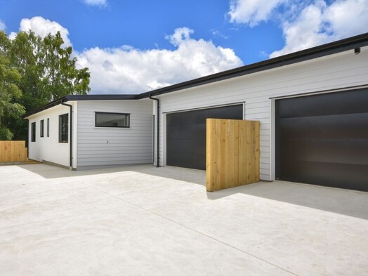 Exterior image of Ajax Street townhouse development. MJW Homes. Dunedin, Otago. NZ.