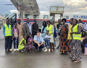 Evacuating Refugees from Renk, South Sudan