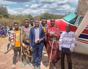 Delivering hope and water-bottle baptisms