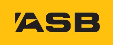 ASB logo in yellow rectangle