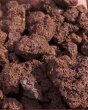 Natural virgin quarried scoria metal in grade scoria