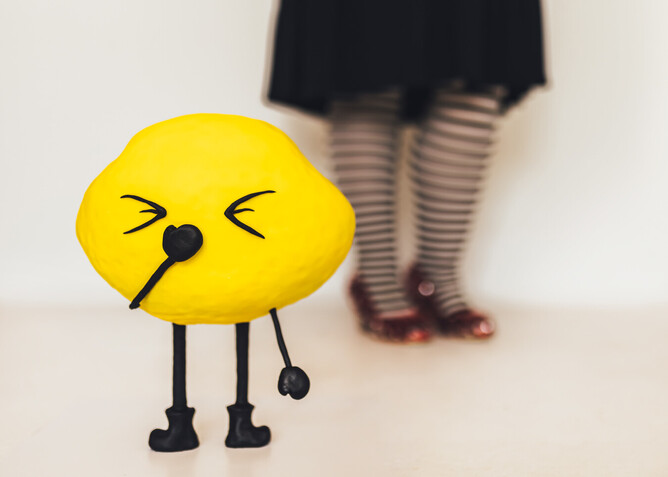 This is cake - I know, unbelievable right? Stiletto Studios created the physical embodiment of Little Lemonface our 10th birthday. Epic.