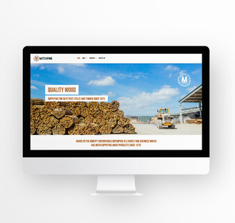 Mitchpine website on Apple desktop