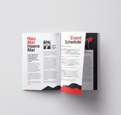 Spread from the TEDx programme