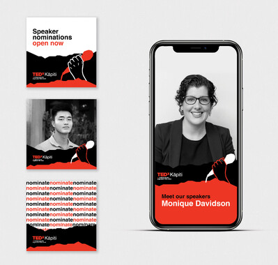 TEDx graphics for social media