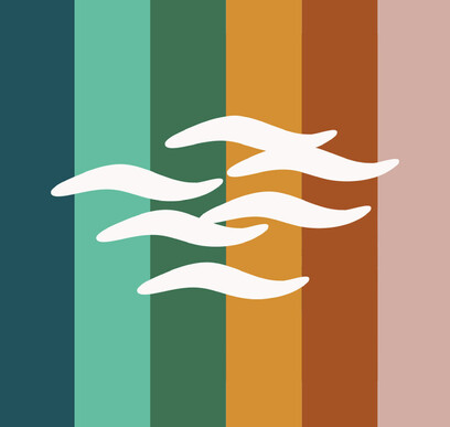 Te Puna Rau Aroha colour palette and logomark