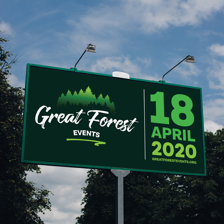 Great Forest Events sign