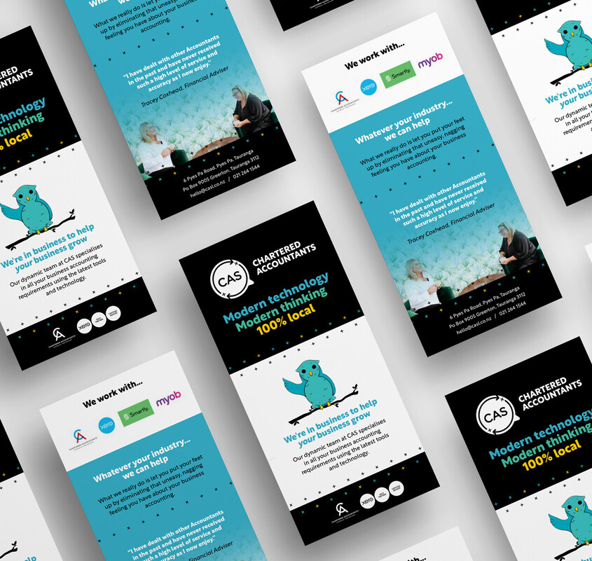 CAS promotional flyers