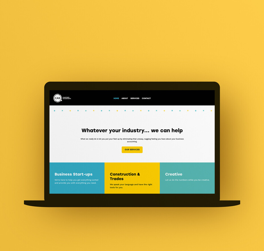 CAS website page open on a laptop